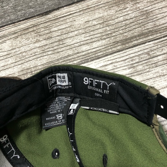 New Era 9Fifty Seattle Mariners MLB Snapback Hat Green Camo Original Fit - Picture 5 of 8